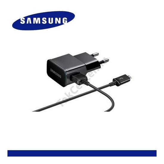 Hálózati töltő USB aljzat (ECC1DU4BBE/ECB-DU5AB microUSB kábel, 5V / 2000mA) FEKETE
