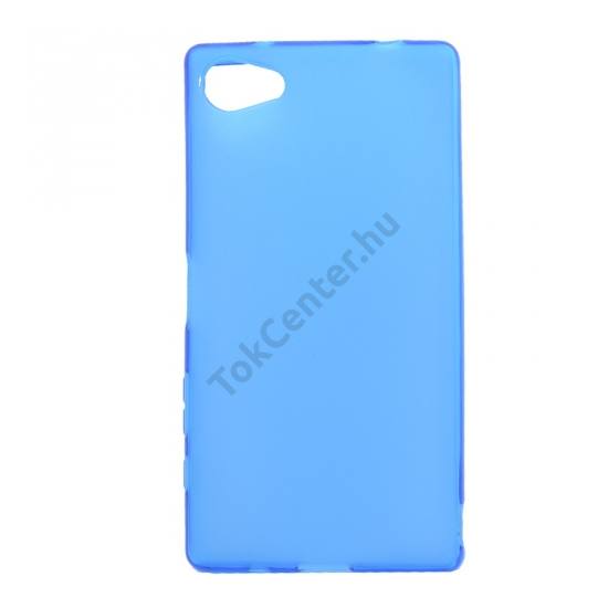 Sony Xperia Z5 Compact Telefonvédő gumi / szilikon (fényes keret) KÉK