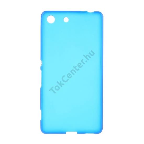 Sony Xperia M5 Telefonvédő gumi / szilikon (fényes keret) KÉK