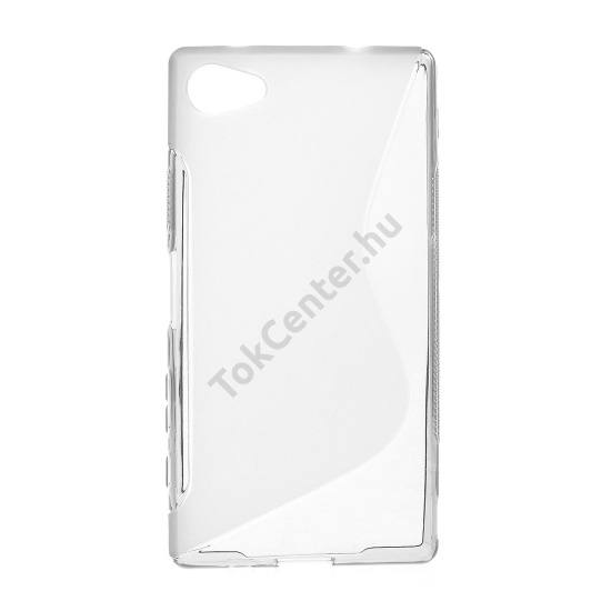 Sony Xperia Z5 Compact Telefonvédő gumi / szilikon (S-line) FÜSTSZÍNŰ