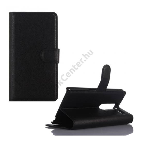 LG Zero (H650E) Tok álló, bőr (FLIP, oldalra nyíló, asztali tartó funkció) FEKETE