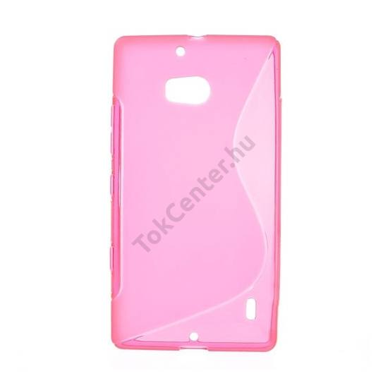 Nokia Lumia 929 Telefonvédő gumi / szilikon (S-line) MAGENTA