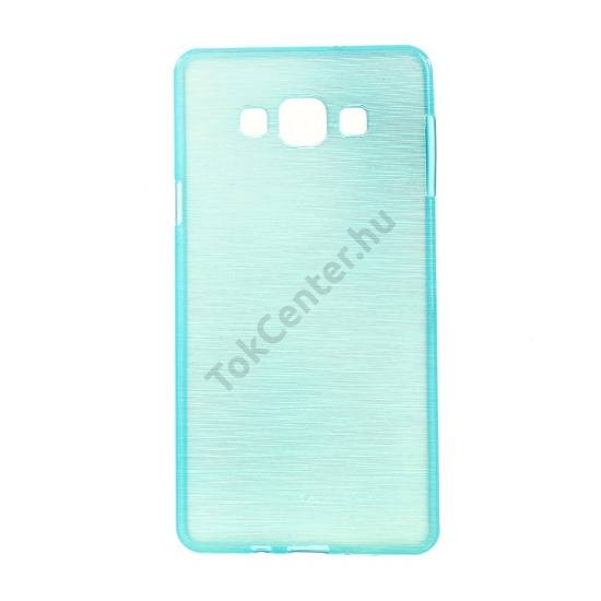 Samsung Galaxy A7 (SM-A700F) Telefonvédő gumi / szilikon (szálcsiszolt mintázat) KÉK