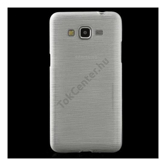 Samsung Galaxy Grand Prime (SM-G530F) Telefonvédő gumi / szilikon (szálcsiszolt mintázat) FEHÉR