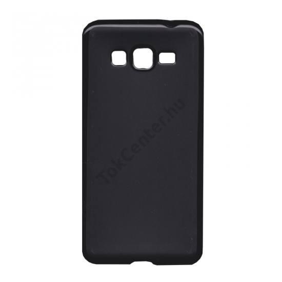 Samsung Galaxy Grand Prime (SM-G530F) Telefonvédő gumi / szilikon (fényes keret) FEKETE