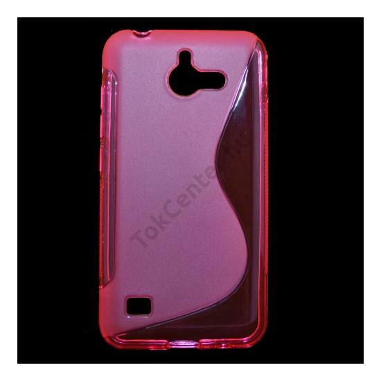 Huawei Ascend Y550 Telefonvédő gumi / szilikon (S-line) RÓZSASZÍN