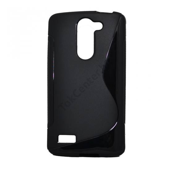 LG L80+ L Bello (D331)  Telefonvédő gumi / szilikon (S-line) FEKETE