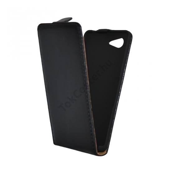 Sony Xperia E3 (D2203) Tok álló, bőr (FLIP, mágneses) FEKETE