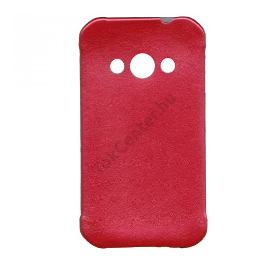 Samsung Galaxy Xcover 3 (SM-G388) Telefonvédő gumi / szilikon (ultravékony, bőrhatás) PIROS