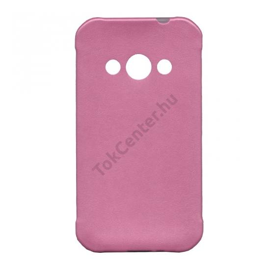 Samsung Galaxy Xcover 3 (SM-G388) Telefonvédő gumi / szilikon (ultravékony, bőrhatás) RÓZSASZÍN