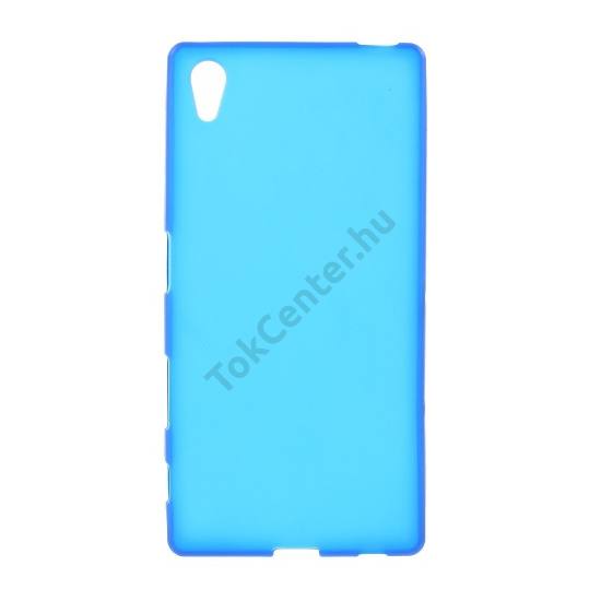 Sony Xperia Z5 Telefonvédő gumi / szilikon (fényes keret) KÉK