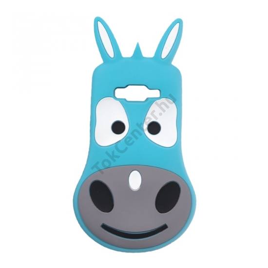Telefonvédő gumi / szilikon (3D, szamár minta) KÉK