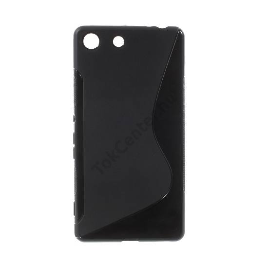 Sony Xperia M5 Telefonvédő gumi / szilikon (S-line) FEKETE