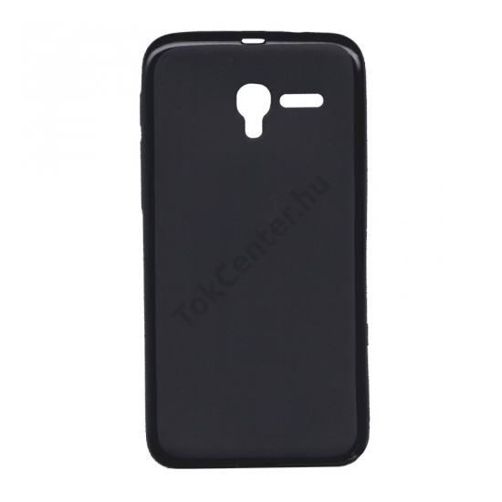 Alcatel Pixi 3 5 (OT-5015) /Vodafone Smart Grand (VF696) Telefonvédő gumi / szilikon (fényes keret) FEKETE