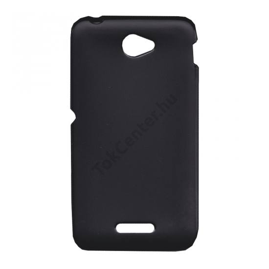 Sony Xperia E4 (E2105) Telefonvédő gumi / szilikon (fényes keret) FEKETE