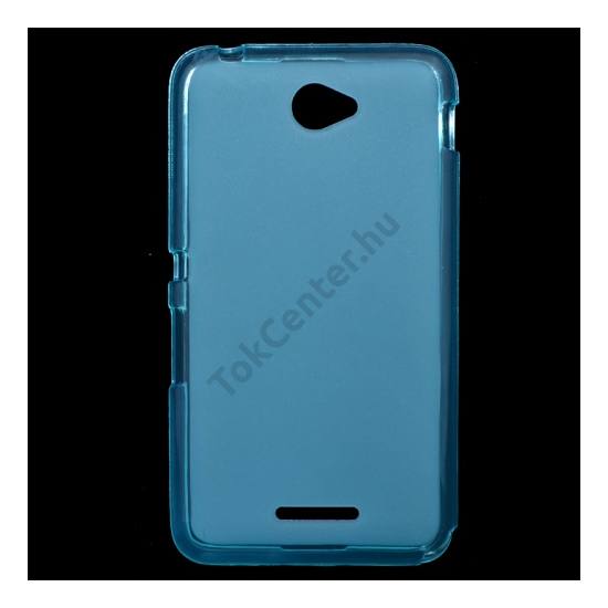 Sony Xperia E4 (E2105) Telefonvédő gumi / szilikon (fényes keret) KÉK