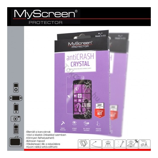 Evolveo Easyphone D2 MYSCREEN ANTI CRASH képernyővédő fólia (extra karcálló, 3H) ÁTLÁTSZÓ