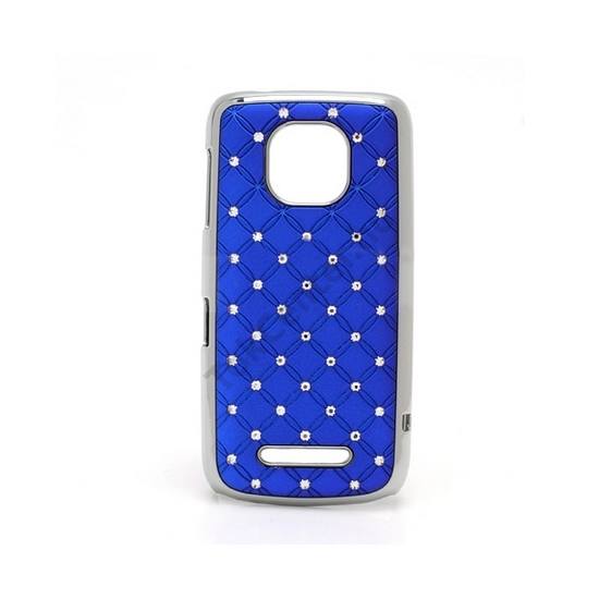 Nokia 311 Asha Műanyag telefonvédő (strasszkő) KÉK