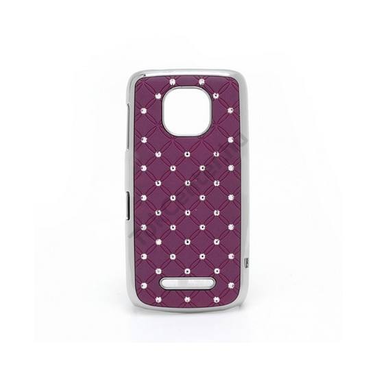 Nokia 311 Asha Műanyag telefonvédő (strasszkő) LILA