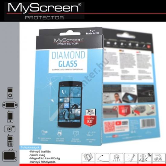 Samsung Galaxy S V. (SM-G900) MYSCREEN DIAMOND GLASS képernyővédő üveg (extra karcálló, ütésálló, 0.33mm, 9H) ÁTLÁTSZÓ	