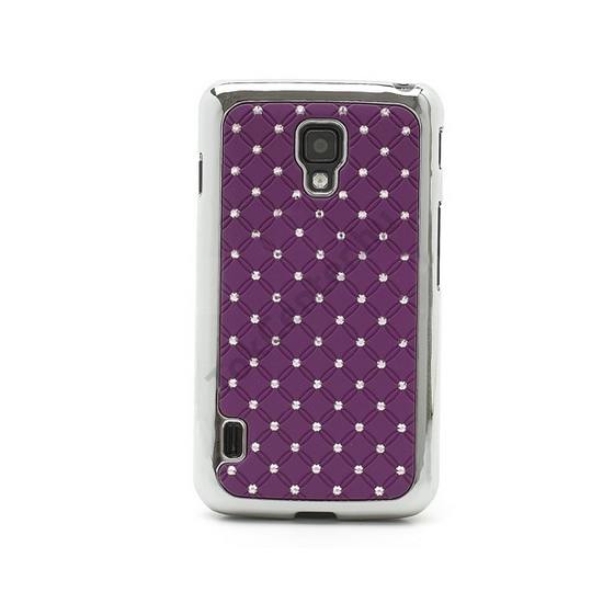 LG Optimus L7 II. dual (P715) Műanyag telefonvédő (strasszkő) LILA