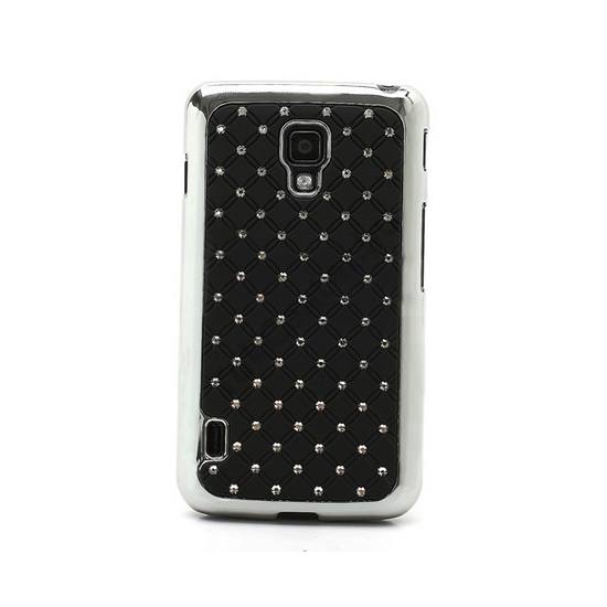 LG Optimus L7 II. dual (P715) Műanyag telefonvédő (strasszkő) FEKETE