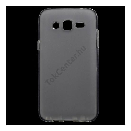 Samsung Galaxy J5 (SM-J500) Telefonvédő gumi / szilikon (fényes keret) ÁTLÁTSZÓ