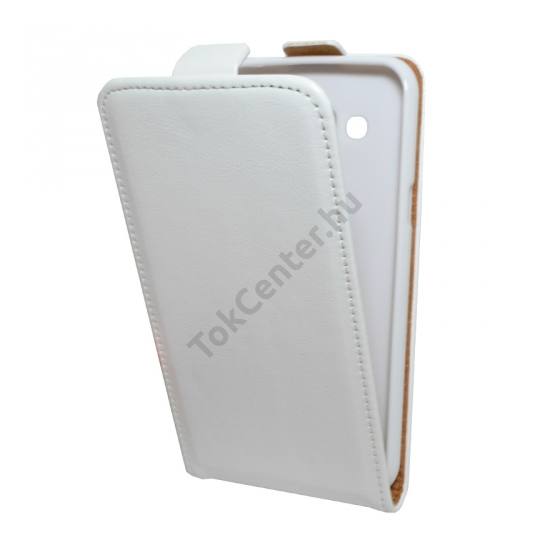 Samsung Galaxy J5 (SM-J500) Tok álló, bőr (FLIP, mágneses) FEHÉR