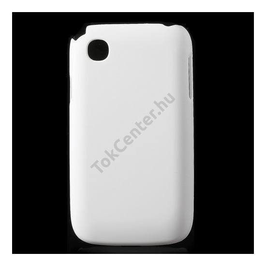 LG L40 (D160) Műanyag telefonvédő gumírozott FEHÉR