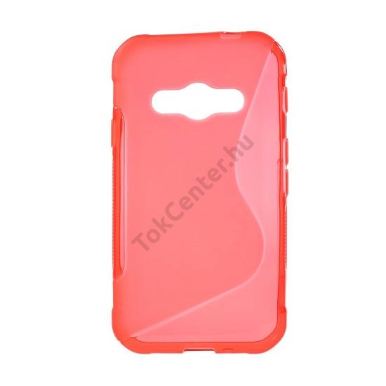 Samsung Galaxy Xcover 3 (SM-G388) Telefonvédő gumi / szilikon (S-line) PIROS