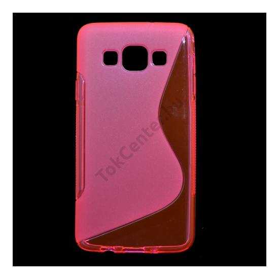 Samsung Galaxy A3 (SM-A300F) Telefonvédő gumi / szilikon (S-line) RÓZSASZÍN