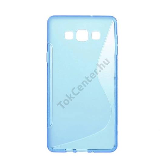 Samsung Galaxy A7 (SM-A700F) Telefonvédő gumi / szilikon (S-line) KÉK