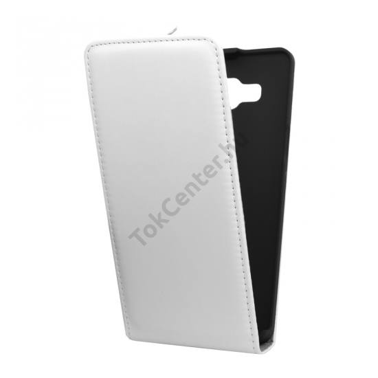 Samsung Galaxy A5 (SM-A500F) Tok álló, bőr (FLIP, mágneses) FEHÉR