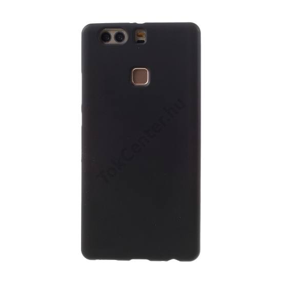 Huawei P9 Plus Telefonvédő gumi / szilikon (fényes keret) FEKETE