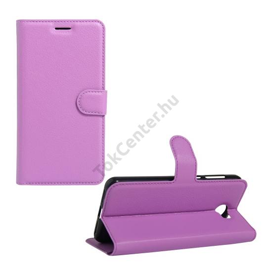 Huawei Y6 II Compact/Y5 II Tok álló, bőr (FLIP, oldalra nyíló, asztali tartó funkció) LILA