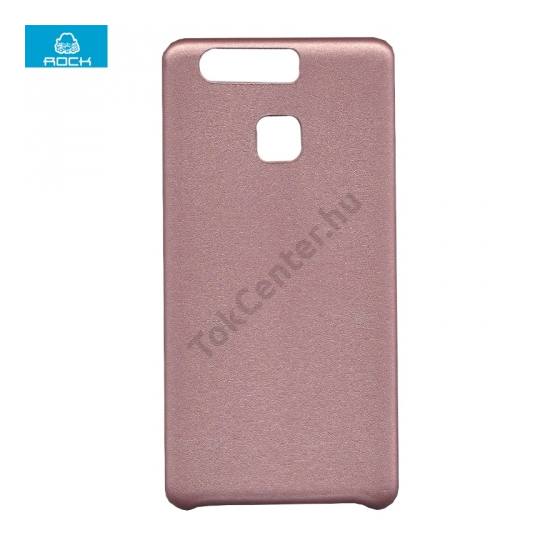 Huawei P9 Plus ROCK műanyag telefonvédő (bőrbevonat) ROZÉARANY