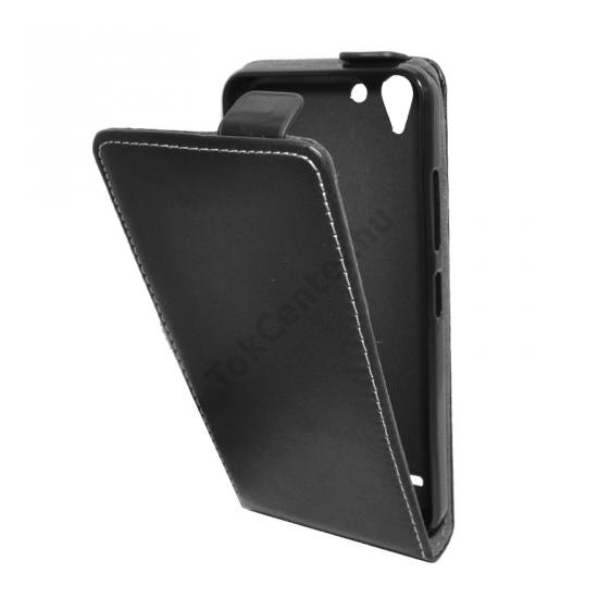 Lenovo Vibe K5 / Vibe K5 Plus Tok álló, bőr (FLIP, mágneses) FEKETE