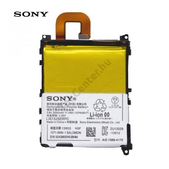 Sony Xperia Z1 (C6903) Akku 3000 mAh LI-Polymer (belső akku, beépítése szakértelmet igényel!)