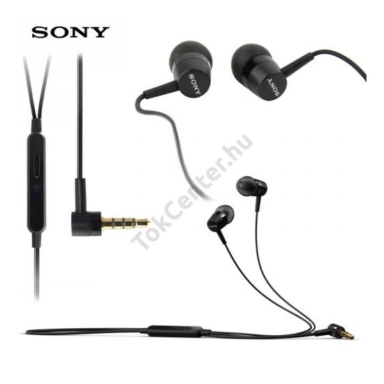 Fülhallgató SZTEREO (3.5mm jack, felvevő gomb) FEKETE