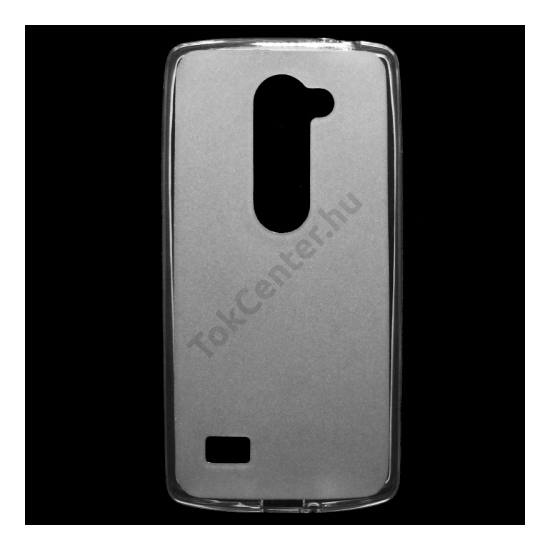 LG Leon (C50)  Telefonvédő gumi / szilikon (fényes keret) ÁTLÁTSZÓ