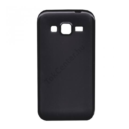 Samsung Galaxy Core Prime (SM-G360) Telefonvédő gumi / szilikon (fényes keret) FEKETE