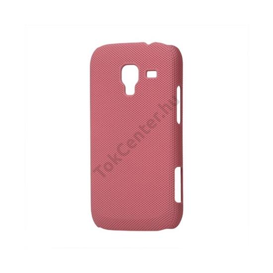 Samsung Galaxy Ace 2 (GT-I8160) Műanyag telefonvédő (lyukacsos mintás) RÓZSASZÍN