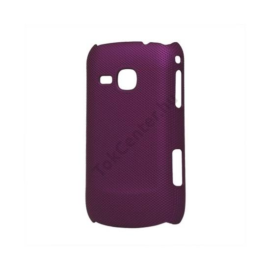 Samsung Galaxy Mini 2 (GT-S6500) Műanyag telefonvédő (lyukacsos mintás) LILA