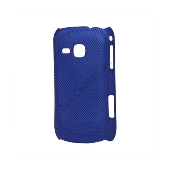 Samsung Galaxy Mini 2 (GT-S6500) Műanyag telefonvédő (lyukacsos mintás) SÖTÉTKÉK