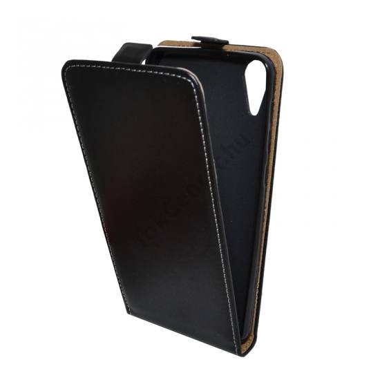 HTC Desire 825 Tok álló, bőr (FLIP, mágneses) FEKETE