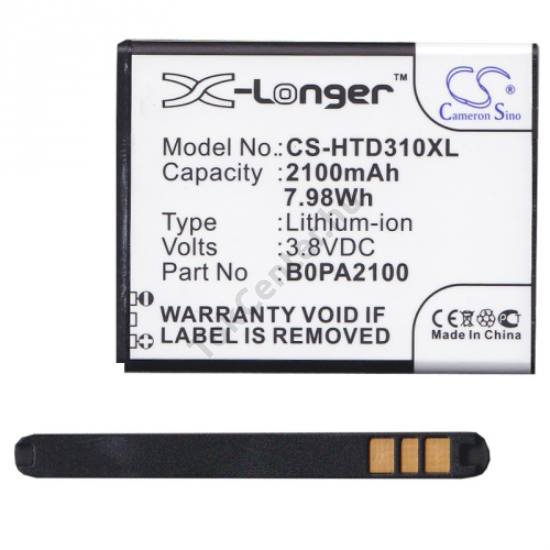 HTC Desire 310 Akku 2100 mAh LI-ION (35H00221-01M kompatibilis)