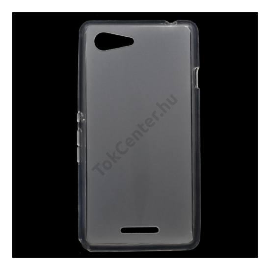 Sony Xperia E3 (D2203) Telefonvédő gumi / szilikon (fényes keret) ÁTLÁTSZÓ