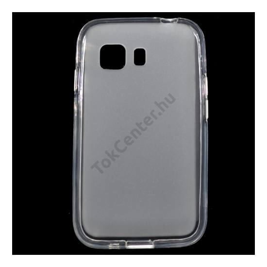 Samsung Galaxy Young 2 (SM-G130) Telefonvédő gumi / szilikon (fényes keret) ÁTLÁTSZÓ