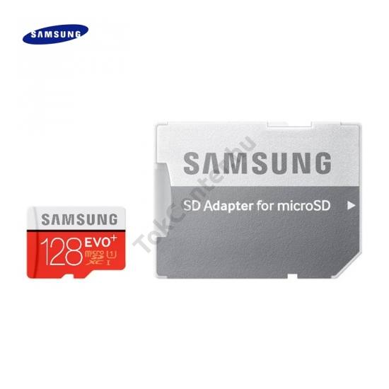 MEMÓRIA KÁRTYA TransFlash 128 GB (microSDHC EVO plus - Class 10, UHS-1) + SD adapter