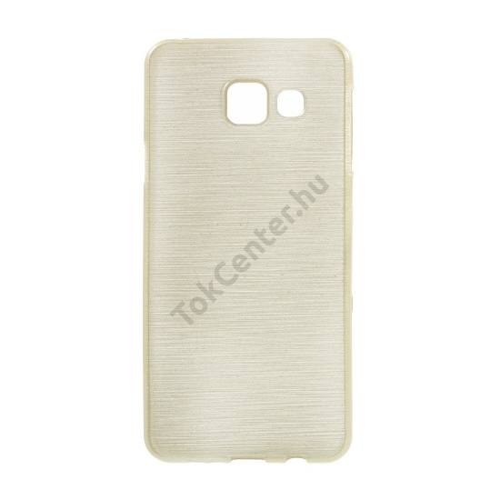 Samsung Galaxy A3 (2016) (SM-A310F) Telefonvédő gumi / szilikon (szálcsiszolt mintázat) ARANY